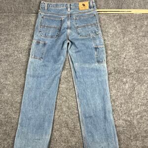 SawHorse Jeans Mens Size 34x34 Blue Carpenter Workwear Utility Straight Denim